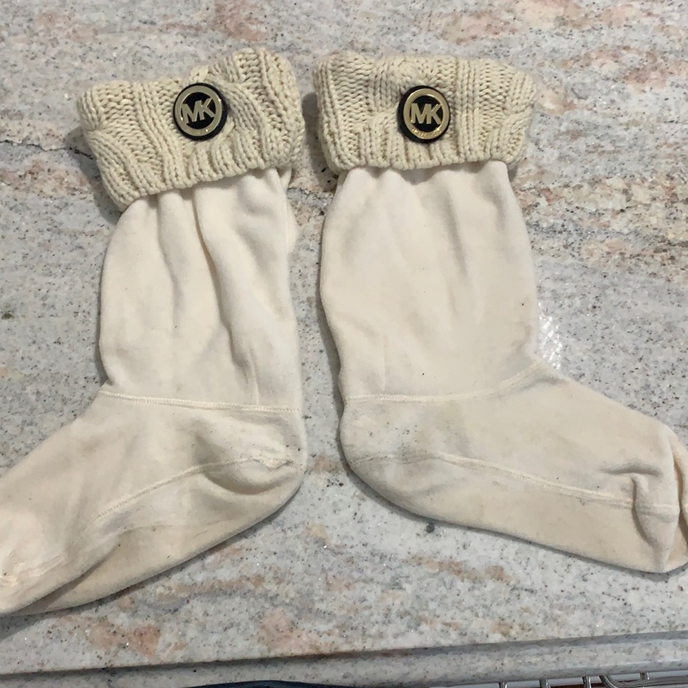 Michael Kors Fleece With Knit Boot Sock Cuffs